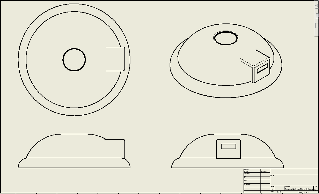 Bottle Counter CAD drawing